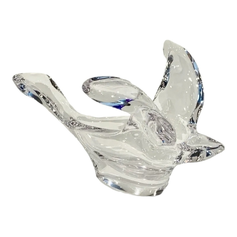 Princess House Art Glass Crystal Dove Bird Candy Holder Trinket Bowl